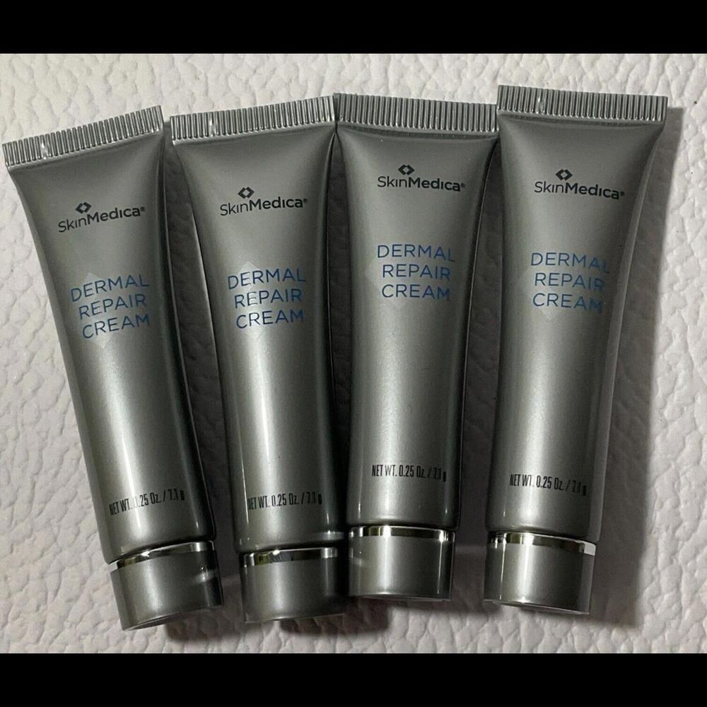 4x~SkinMedica~Dermal Repair Cream~0.25oz / 7.1g each~1 Oz Total ~Mini Size~NWOB~